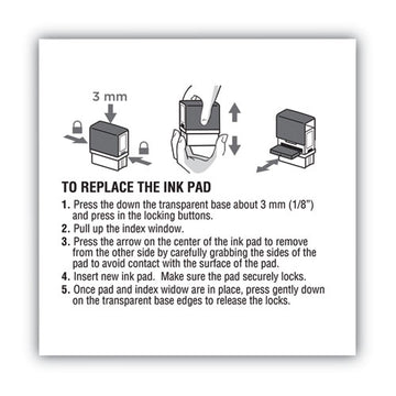 COSCO 2000PLUS® Replacement Ink Pad For 2000plus 1si40pgl And 1si40p, Black freeshipping - TVN Wholesale